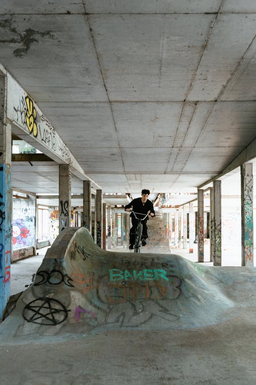 Man Riding his Bicycle