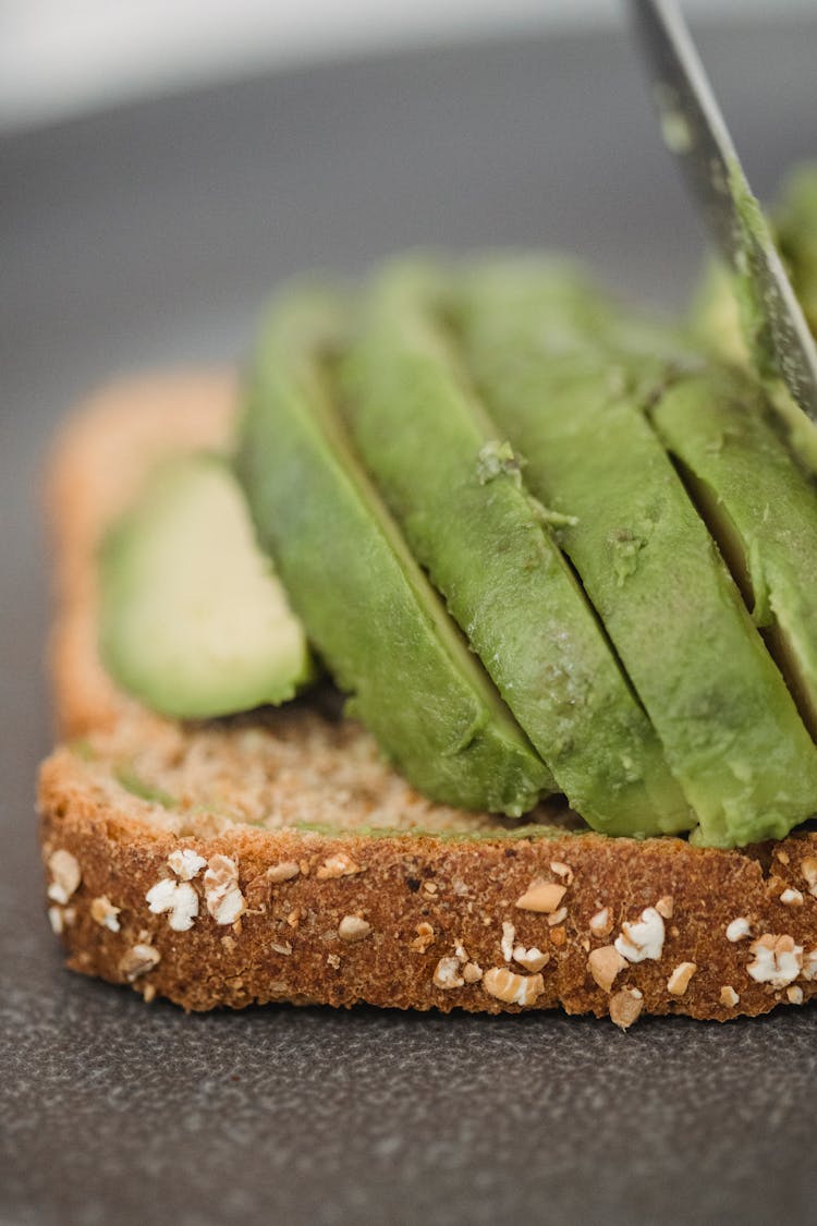 Brown Bread With Avocado Slices