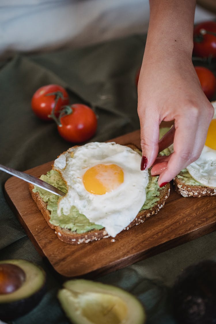 Woman Preparing Delicious Breakfast