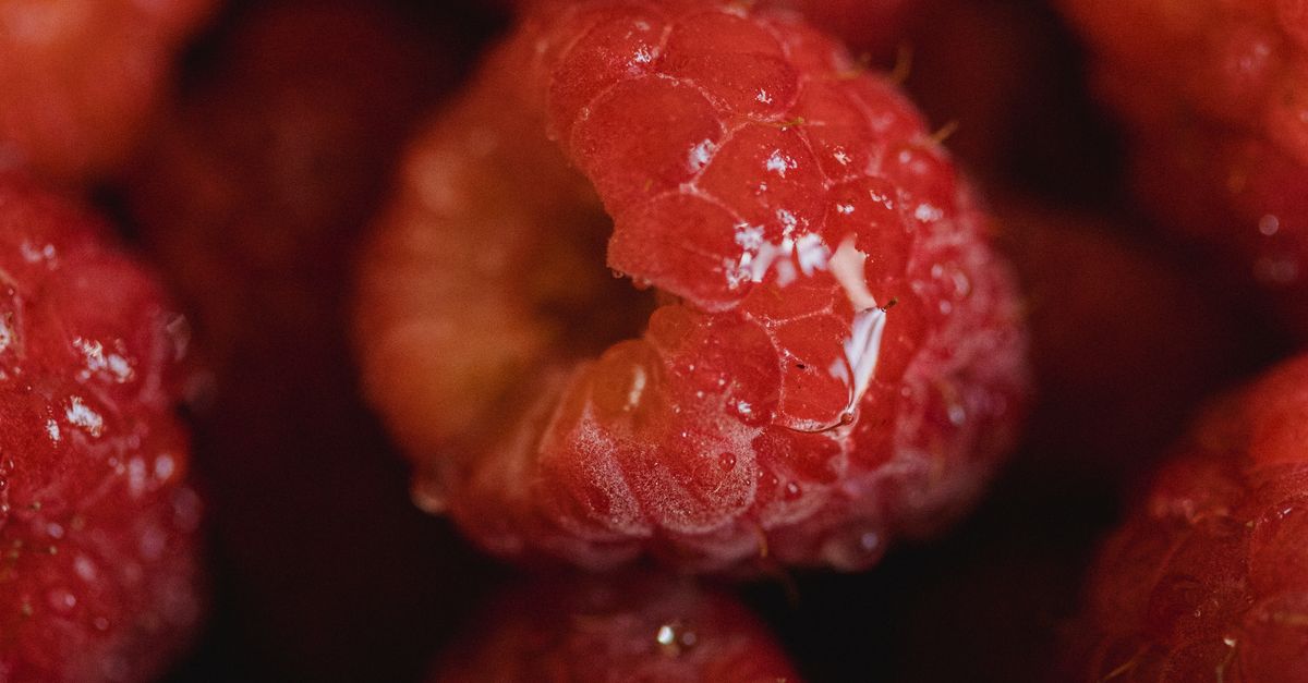 Zoomed In Raspberry Close up of Raspberries · Free Stock Photo