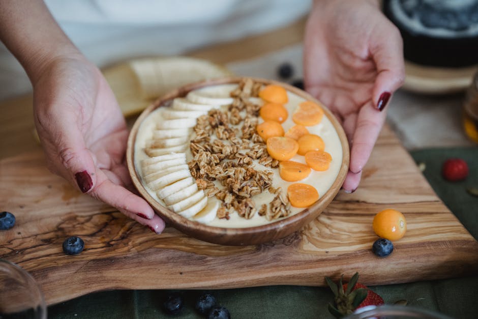 Healthy balanced meal ingredients alternative