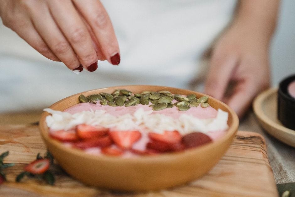 smoothie bowl home recipe thick topping acai base