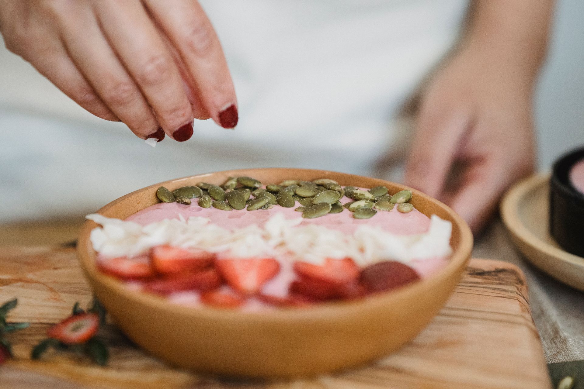 A Person Preparing Food