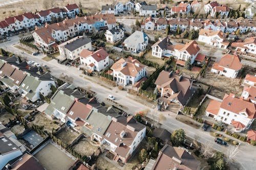 Drone Shot of Houses