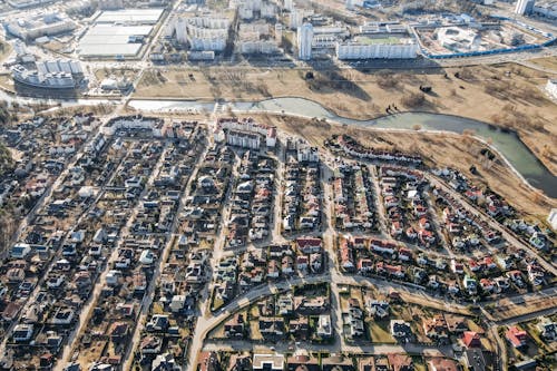 An Aerial Shot of a City