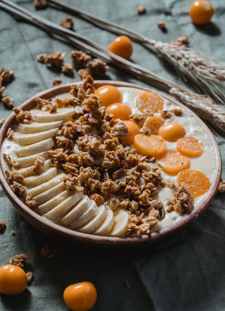 Cereal And Fruit In A Bowl