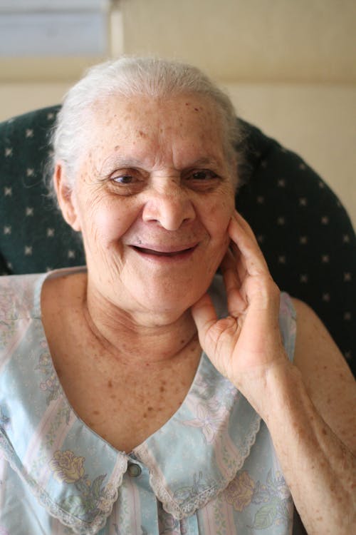 Portrait of an Elderly Woman Smiling