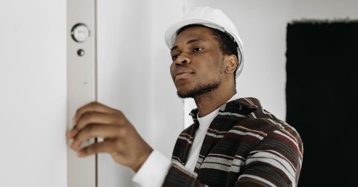 apprentice electrician professional at work