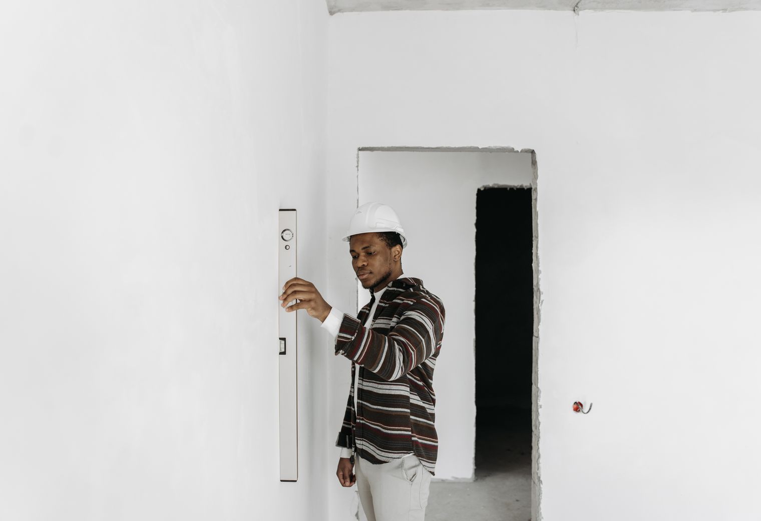 Interior Painting — careful masking before painting begins