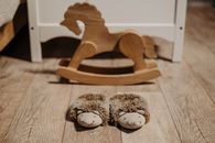 Brown Wooden Rocking Horse on Brown Wooden Table