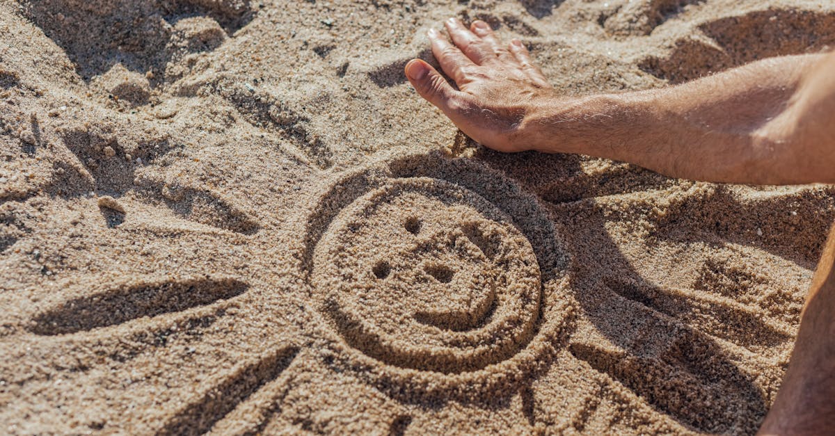 How to draw a beach