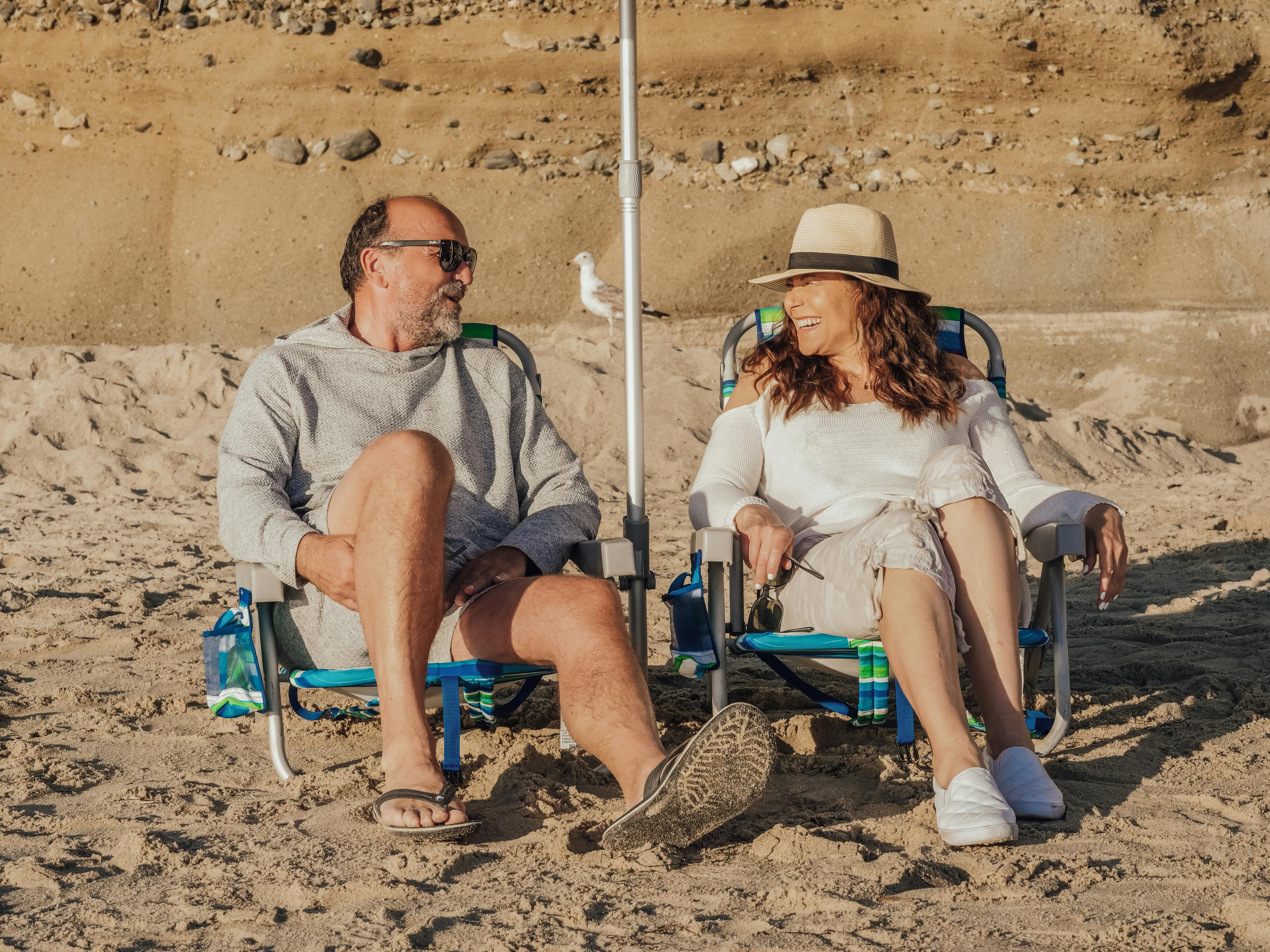 Retired couple enjoying sunset on beach - Comprehensive retirement planning