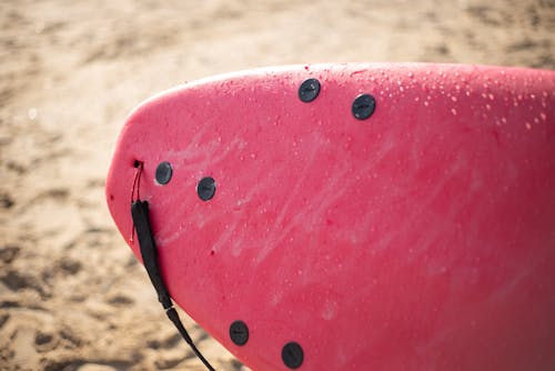 Close-up Pink Surfboard 