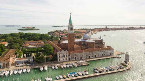 Základová fotografie zdarma na téma Benátky, církev, člun
