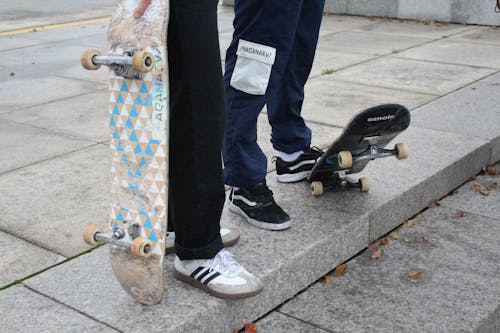 Free Photo of People with Skateboards Stock Photo