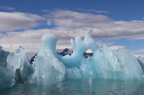 คลังภาพถ่ายฟรี ของ ขาว, ธารน้ำแข็ง, สีน้ำเงิน
