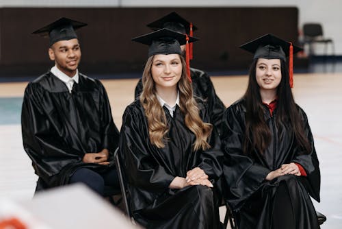 Free Photo of People in Black Academic Gown  Stock Photo
