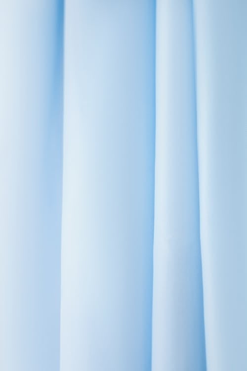 A Close-Up Shot of a Blue Fabric