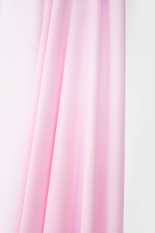シルク, ピンクのカーテン, ミニマリズムの無料の写真素材