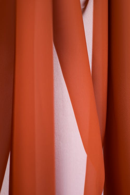 A Close-Up Shot of a Red Fabric