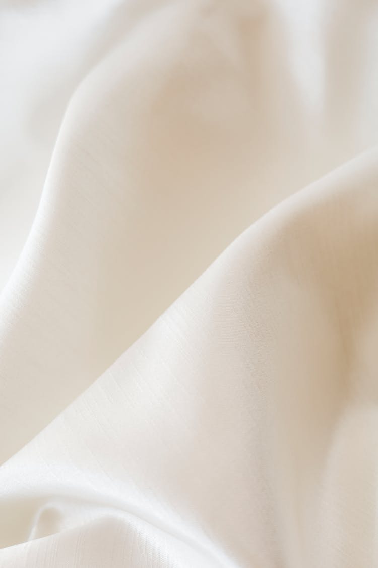 Close Up Shot Of A Satin Fabric