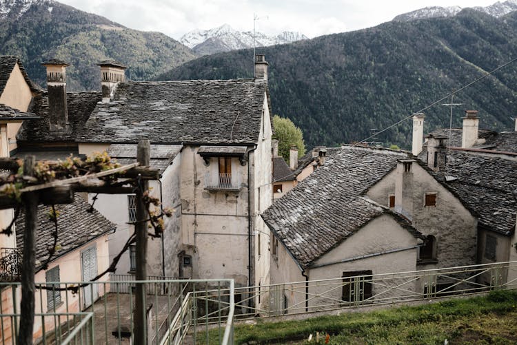 Old Bungalows In Rural Vil