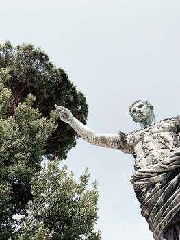 Low Angle Shot of the Augustus of Prima Porta Statue
