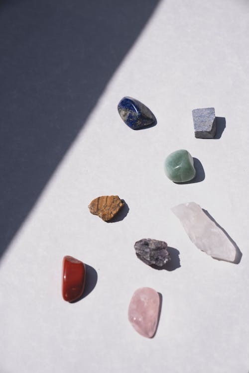 Flat Lay Photography of Beautiful Gem Stones 