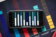 Close-up of a Chart on a Cellphone