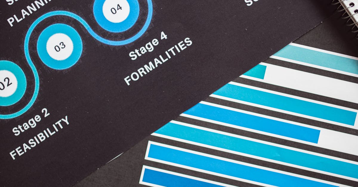 Detailed charts outlining key business stages for strategic planning.