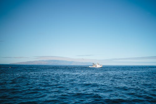 Ingyenes stockfotó hajóm csónak, kék ég, óceán témában