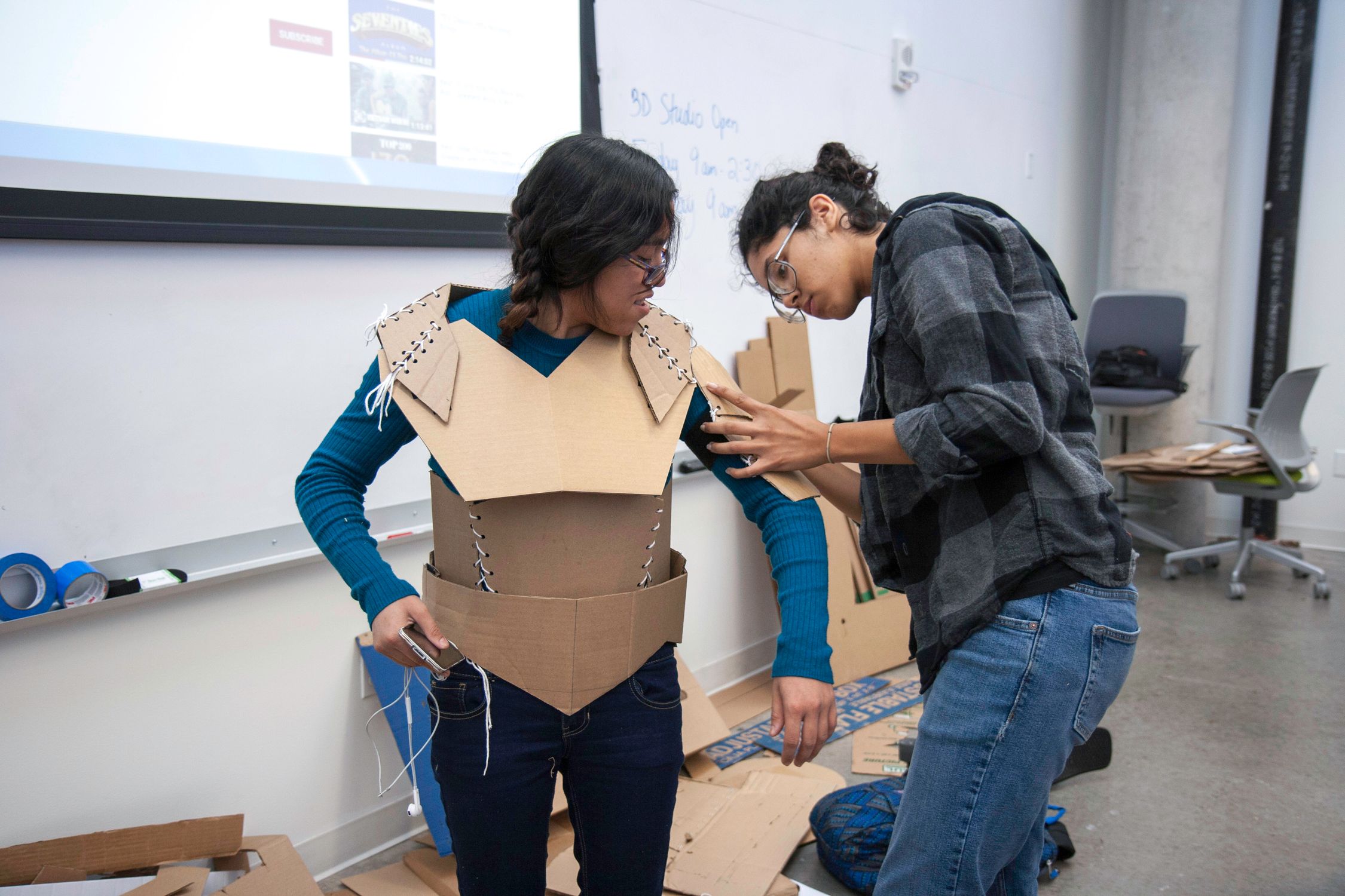 College Students Crafting a Project · Free Stock Photo