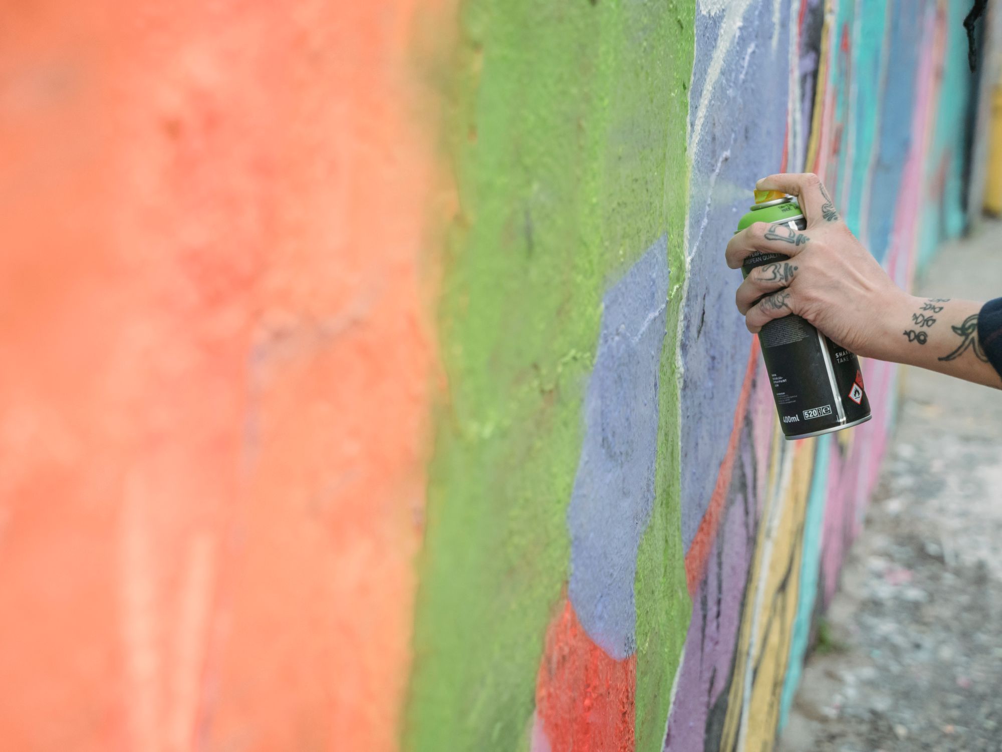 Masonry and Render Painting in Dulwich, Southwark — professional painter and decorator at work