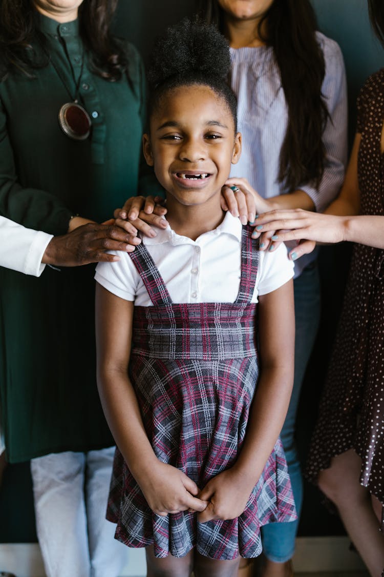 Hands On The Shoulders Of A Girl