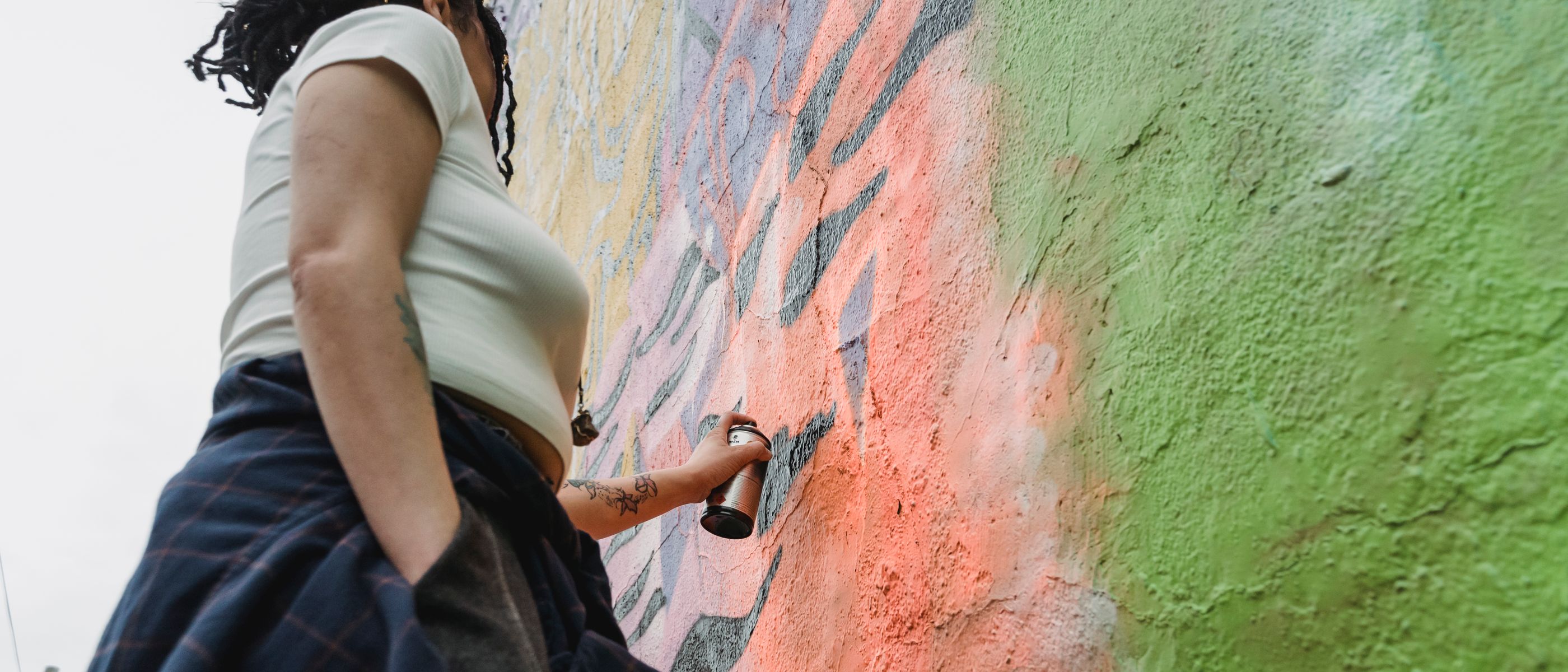 Commercial Decorating in Bloomsbury — surfaces prepped and cut in by hand