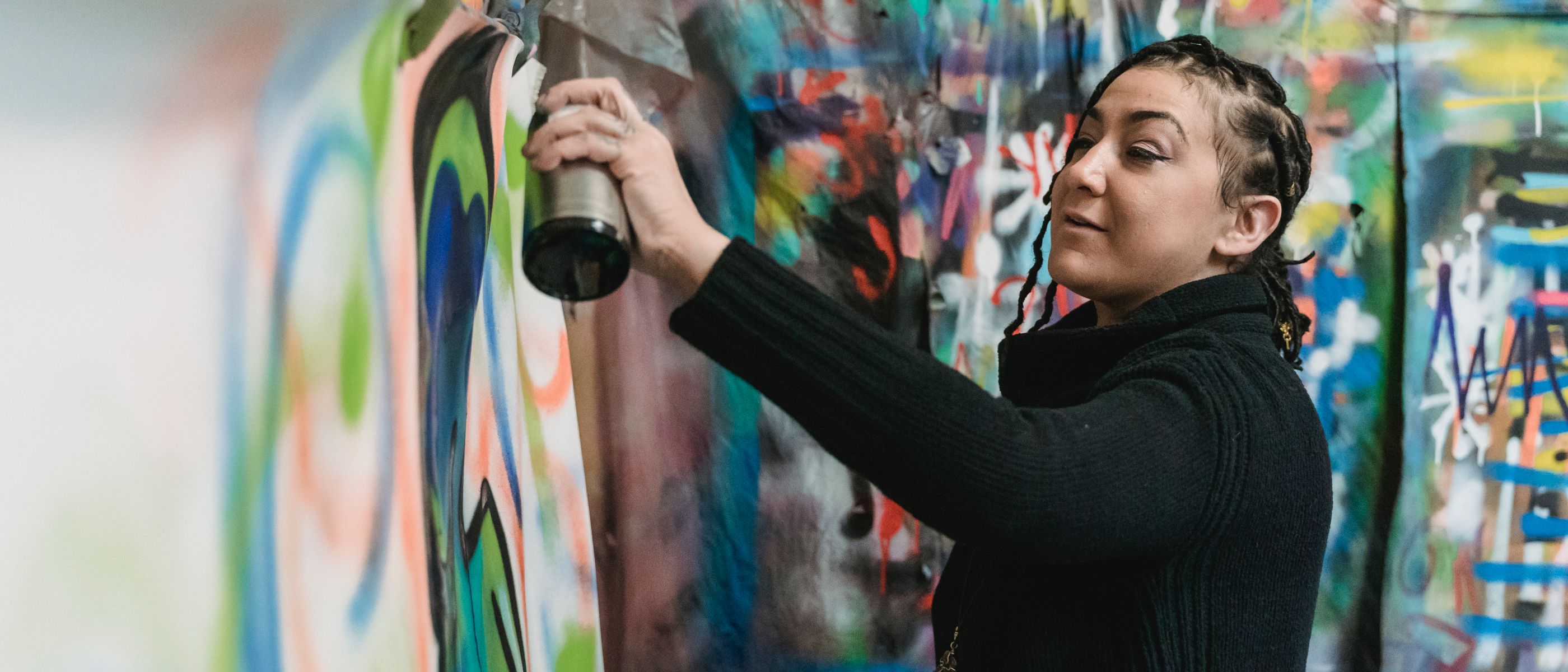 Interior Painting in North End — careful masking before painting begins