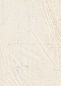 Close-up of an old, crumpled paper with faded scripts, capturing texture and wear.. close, crumpled, paper