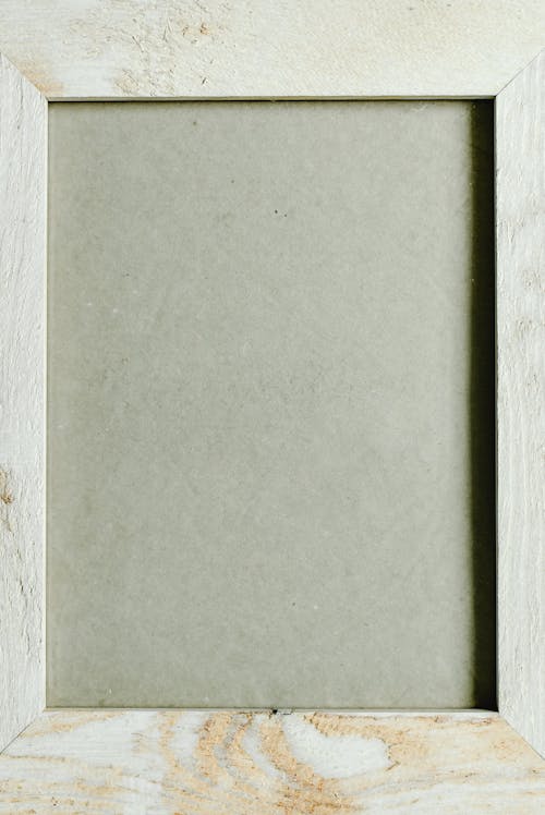 A Blank Wooden Picture Frame