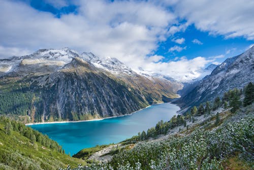 Lake Surrounded by Mountains