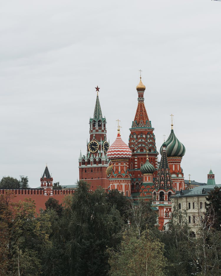 St. Basil Cathedral In Moscow Russia