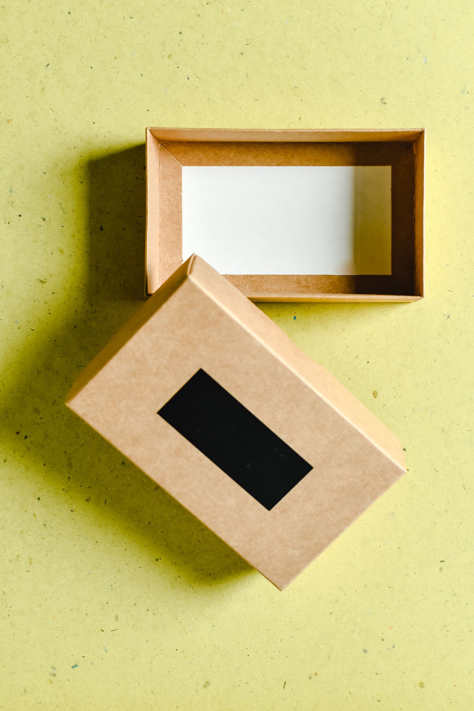 Open kraft packaging box