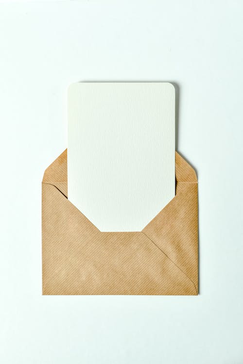 A Piece of Paper in a Brown Envelope