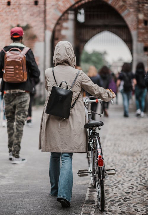 Gratis lagerfoto af cykel, gade, jakke