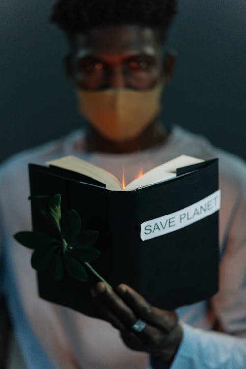 Man Holding a Book