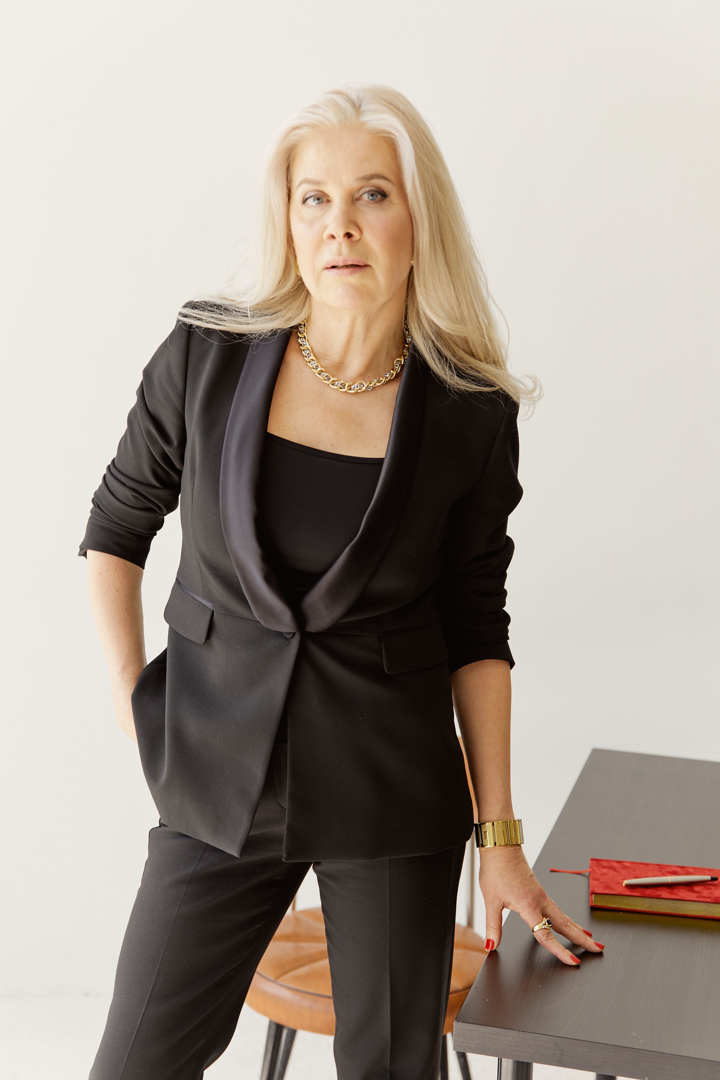 Woman in Black Blazer and Black Pants · Free Stock Photo