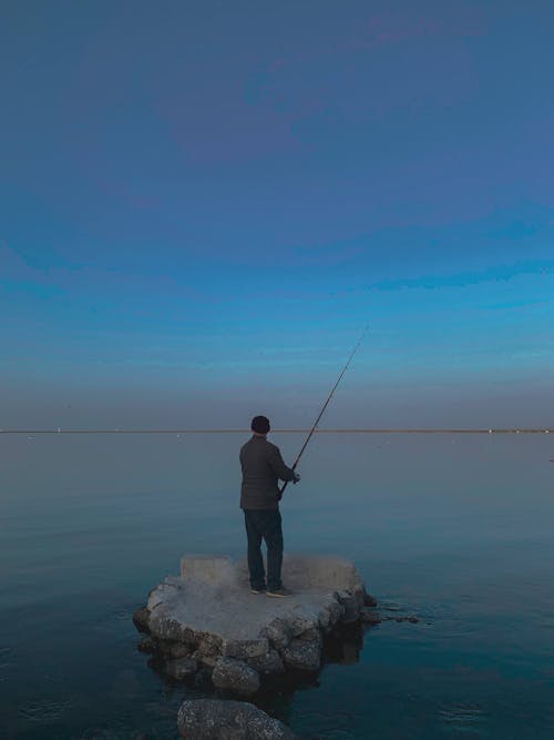 Kostenloses Stock Foto zu angeln, angelrute, blauer himmel