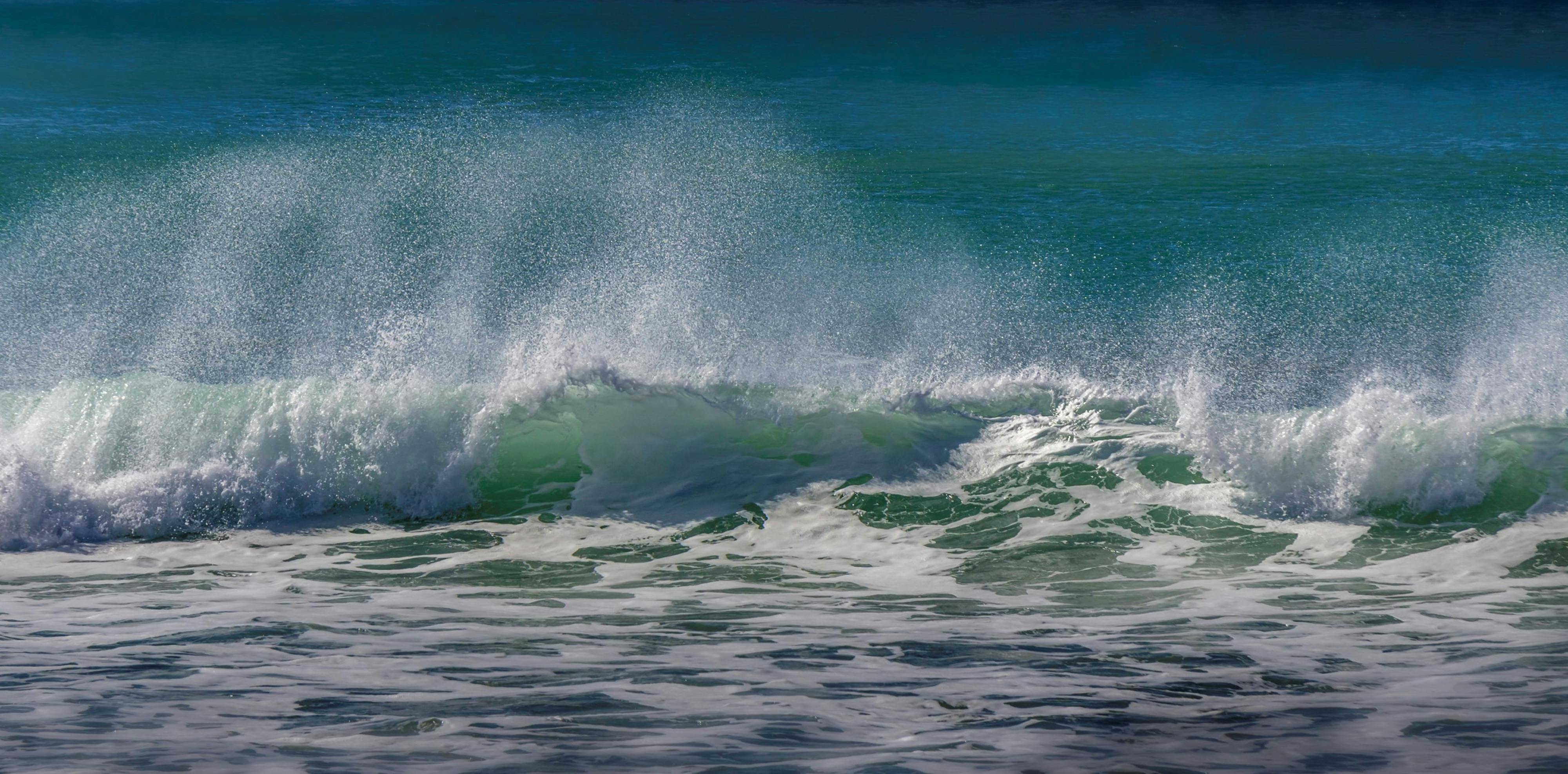 Sea Waves Under Blue Sky · Free Stock Photo