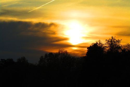 Free stock photo of cloudy, golden sunset, silhouette Stock Photo