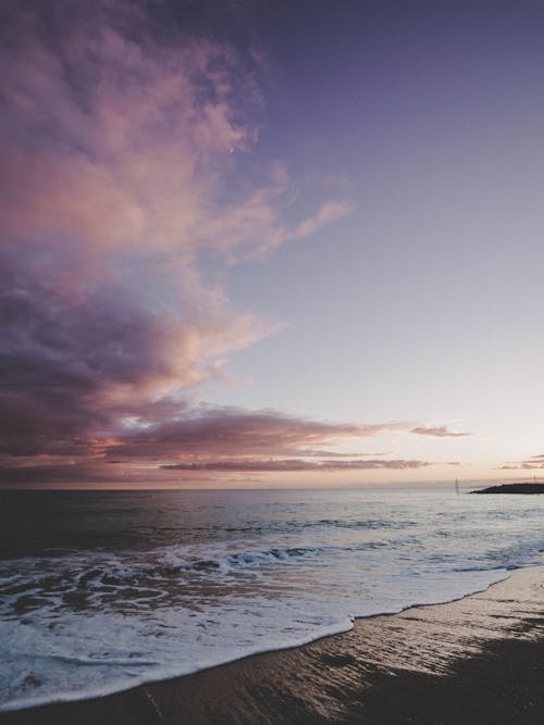 Kostenlos Meerwasser Bei Sonnenuntergang Genommen Stock-Foto