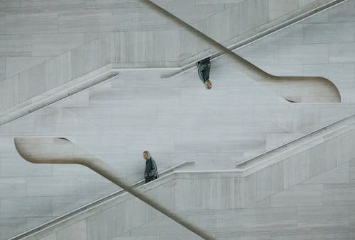 Optical Illusion Photo of Man on Stairs